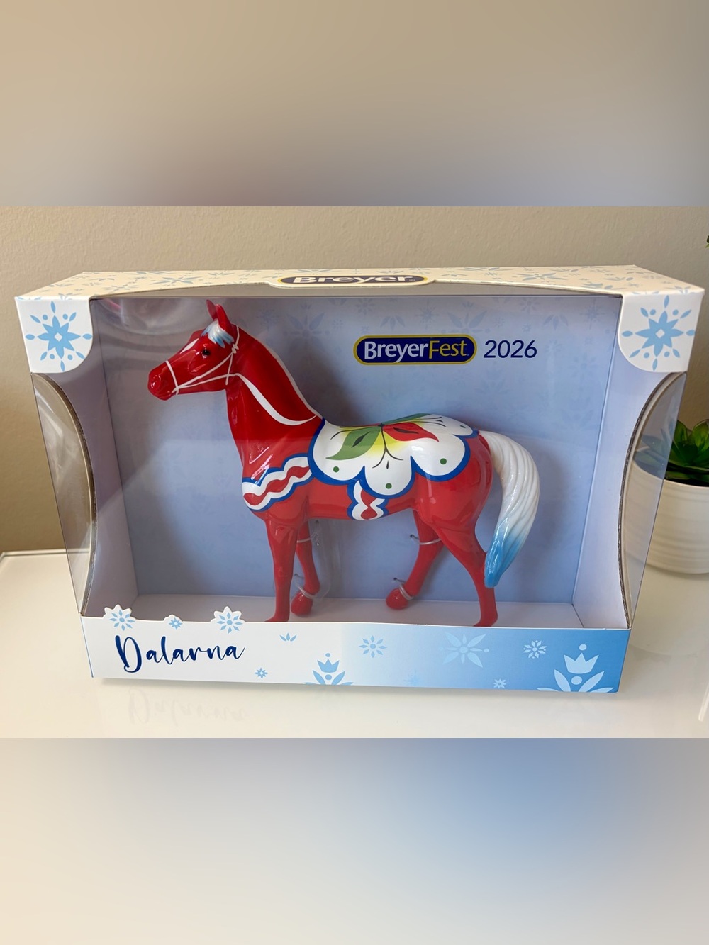*Factory Flawed* NIB Breyerfest 2026 Dalarna Breyer Dala Horse 1:12 Scale Model